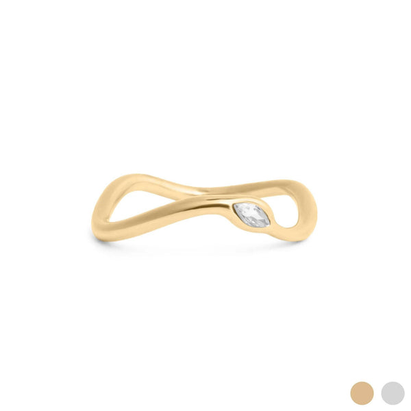 Stone Abstract Stacking Ring