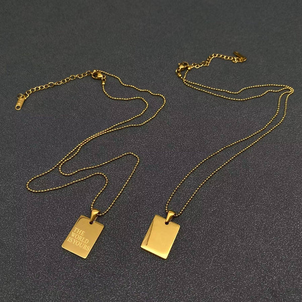 Inspiring Square Necklace