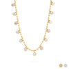 Round Stone Dangle Necklace
