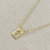 Cross Plate Necklace