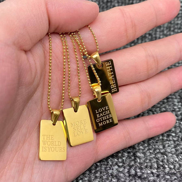 Inspiring Square Necklace
