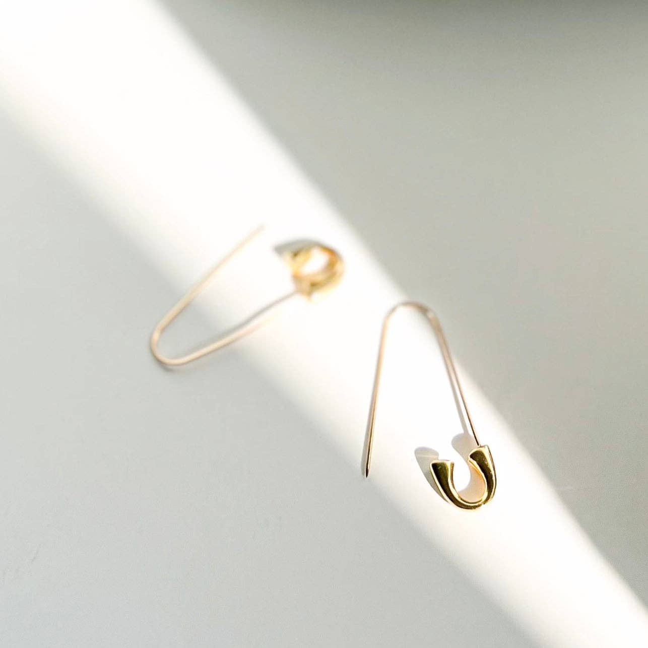 Safety Pin Hoops