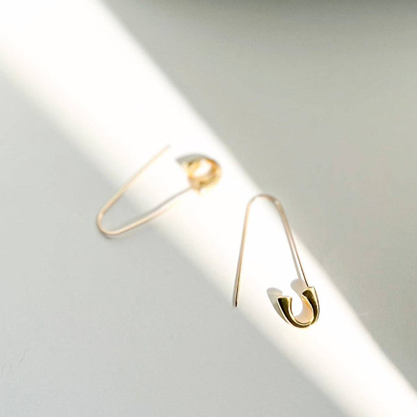 Safety Pin Hoops