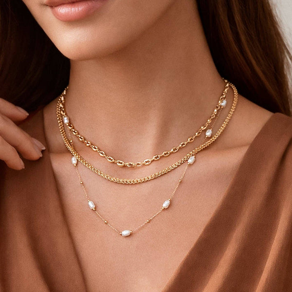Luna Chunky Pearl Necklace