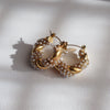 Nolita Hoops | Pearl Gold Twisted Hoops