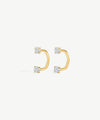 Bold Arc Hoop Earrings