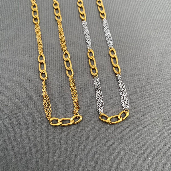 Two-tone Figaro Necklace