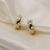 Sylvie Pearl Huggie Hoop