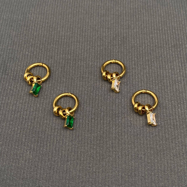 Zircon & Ring Huggie