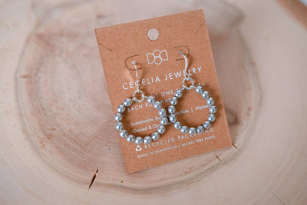 Skye Beaded Hoop Earrings