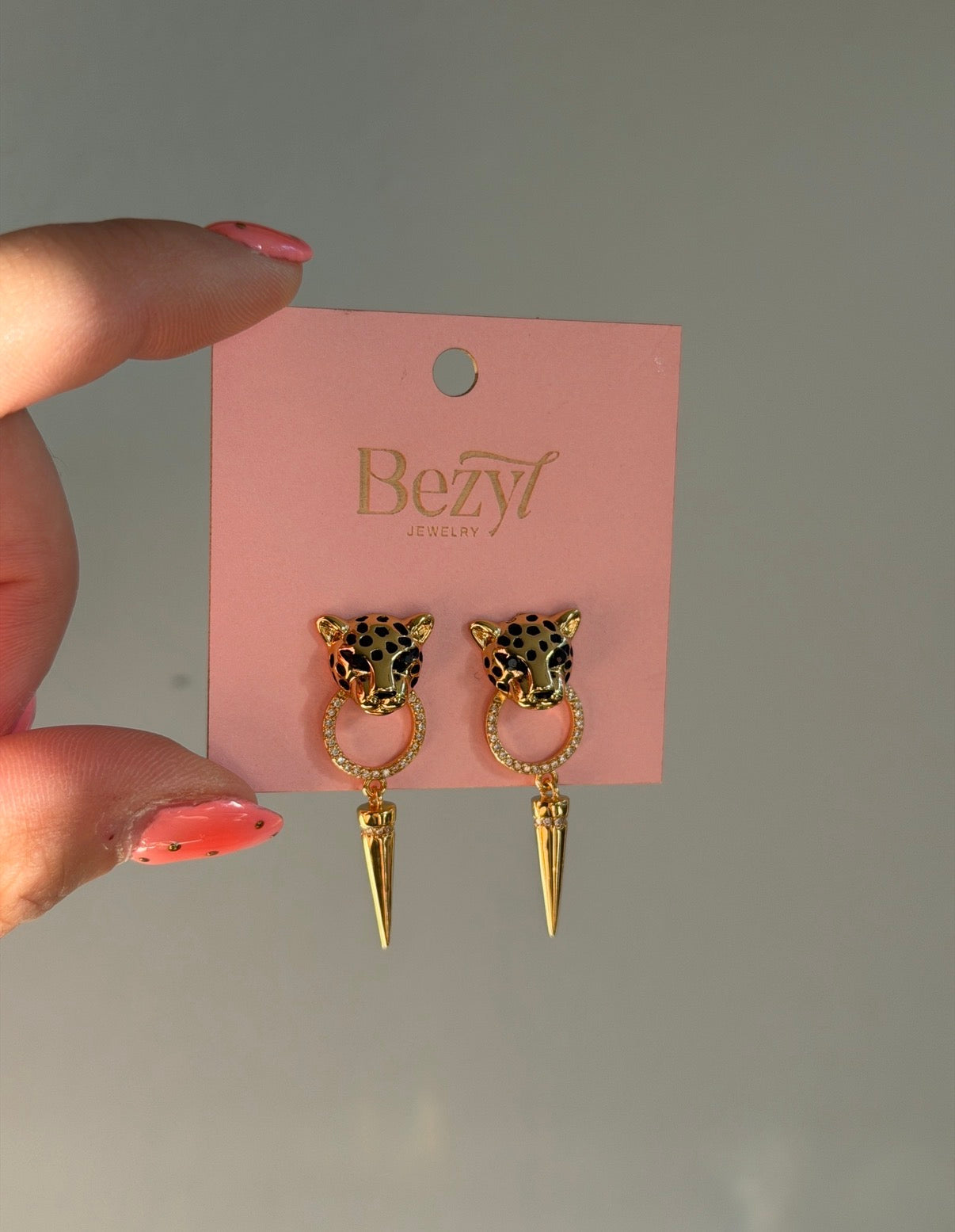 Leopard Point Earrings