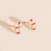 Candy Cane Stud Earrings