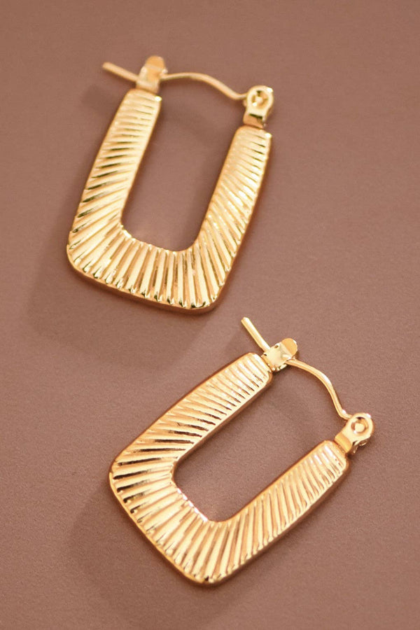 Sydney Square Hoop Earrings