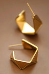 Jagged Hoop Earrings
