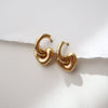 Puffy Heart Hoop Earrings