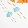Turquoise Charm Bolo Necklace