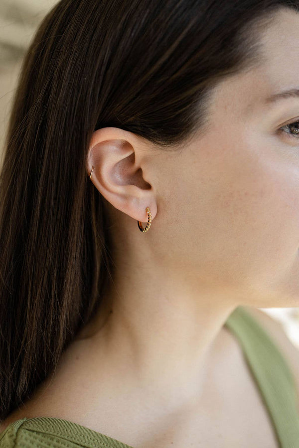 Pippa Beaded Hoops
