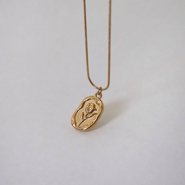 Tulip Necklace | Flower Pendant Necklace