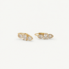 Trio Crystal Hoop Earrings