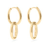 Sarah Interlocked Oval Pendant Earrings