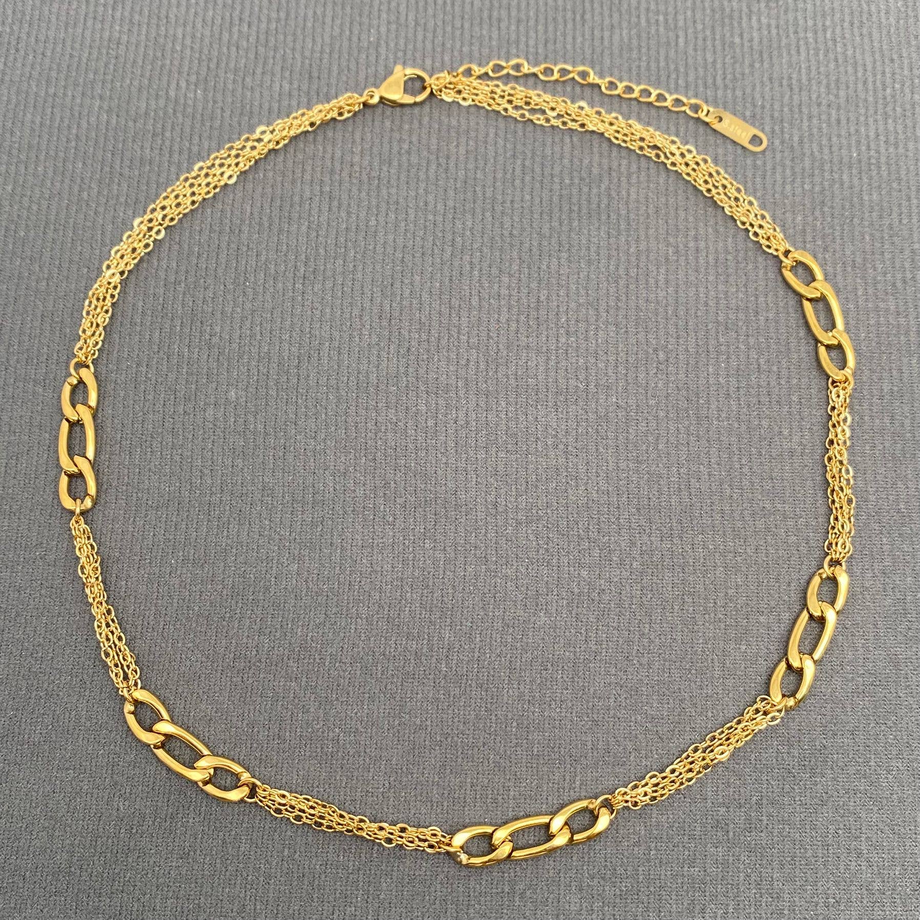 Two-tone Figaro Necklace