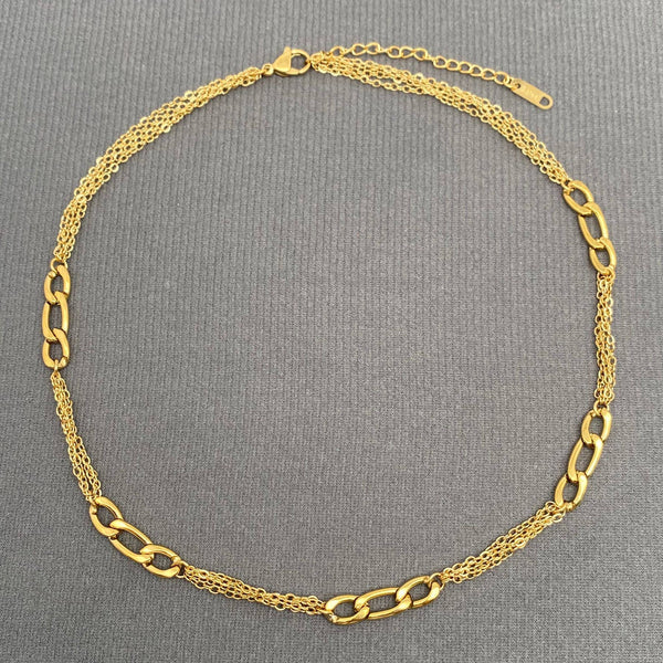 Two-tone Figaro Necklace