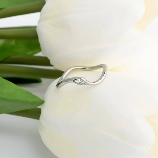 Stone Abstract Stacking Ring