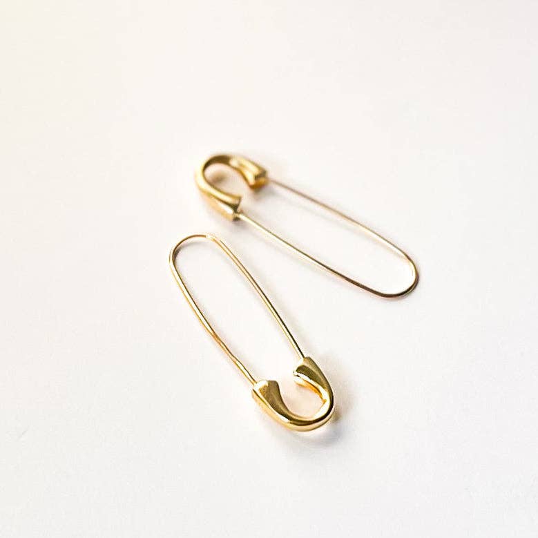 Safety Pin Hoops