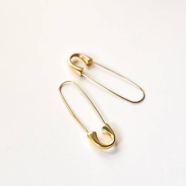 Safety Pin Hoops