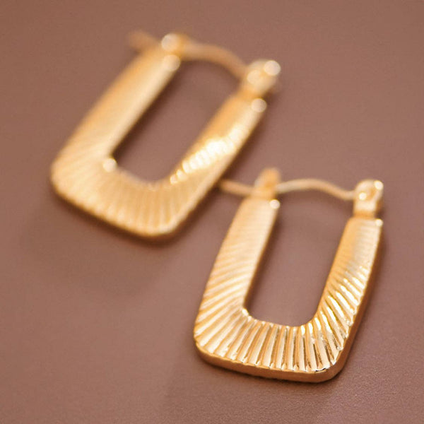 Sydney Square Hoop Earrings