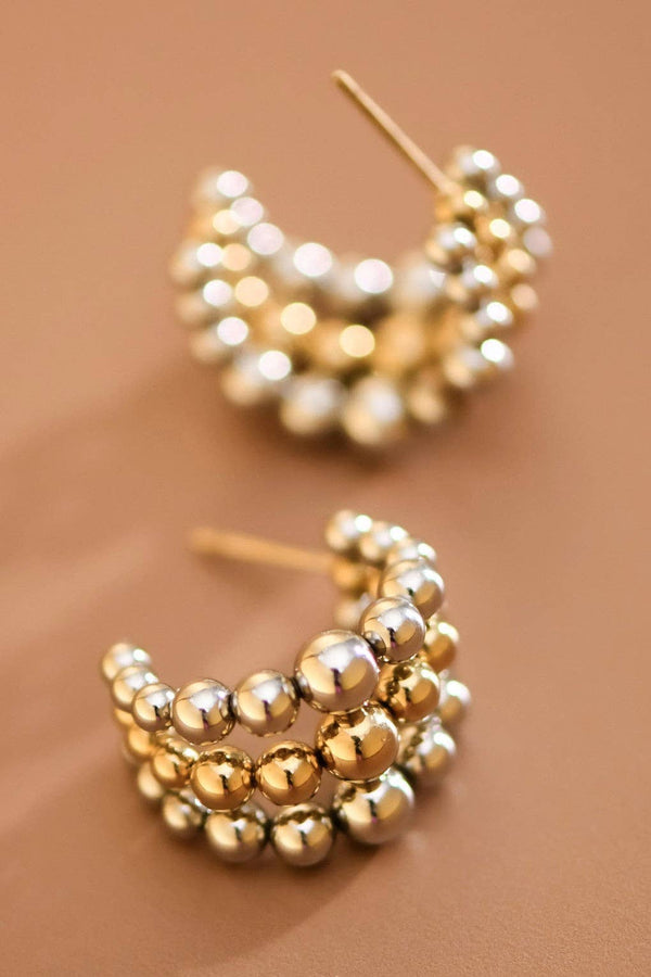Dottie Dual Tone Hoops