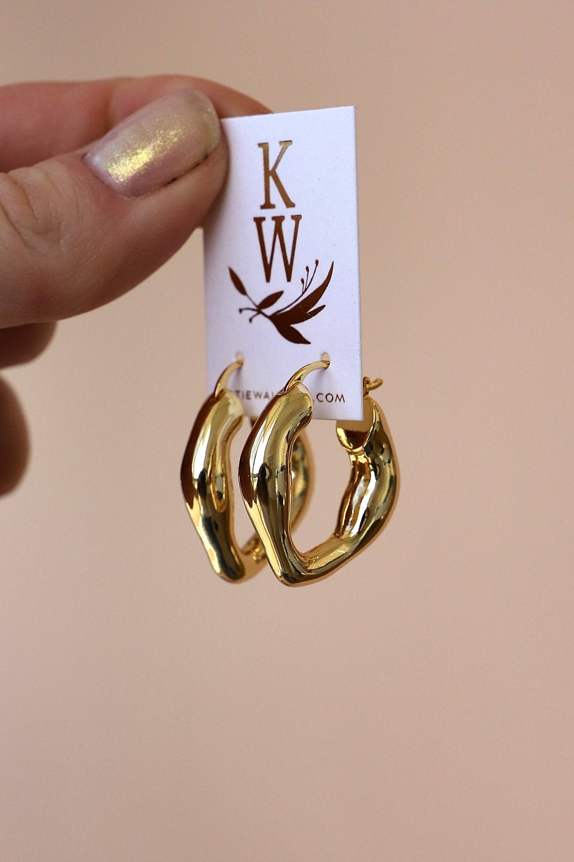 ORGANIC GOLD HOOPS