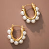 Eloise Pearl Dangle Hoops