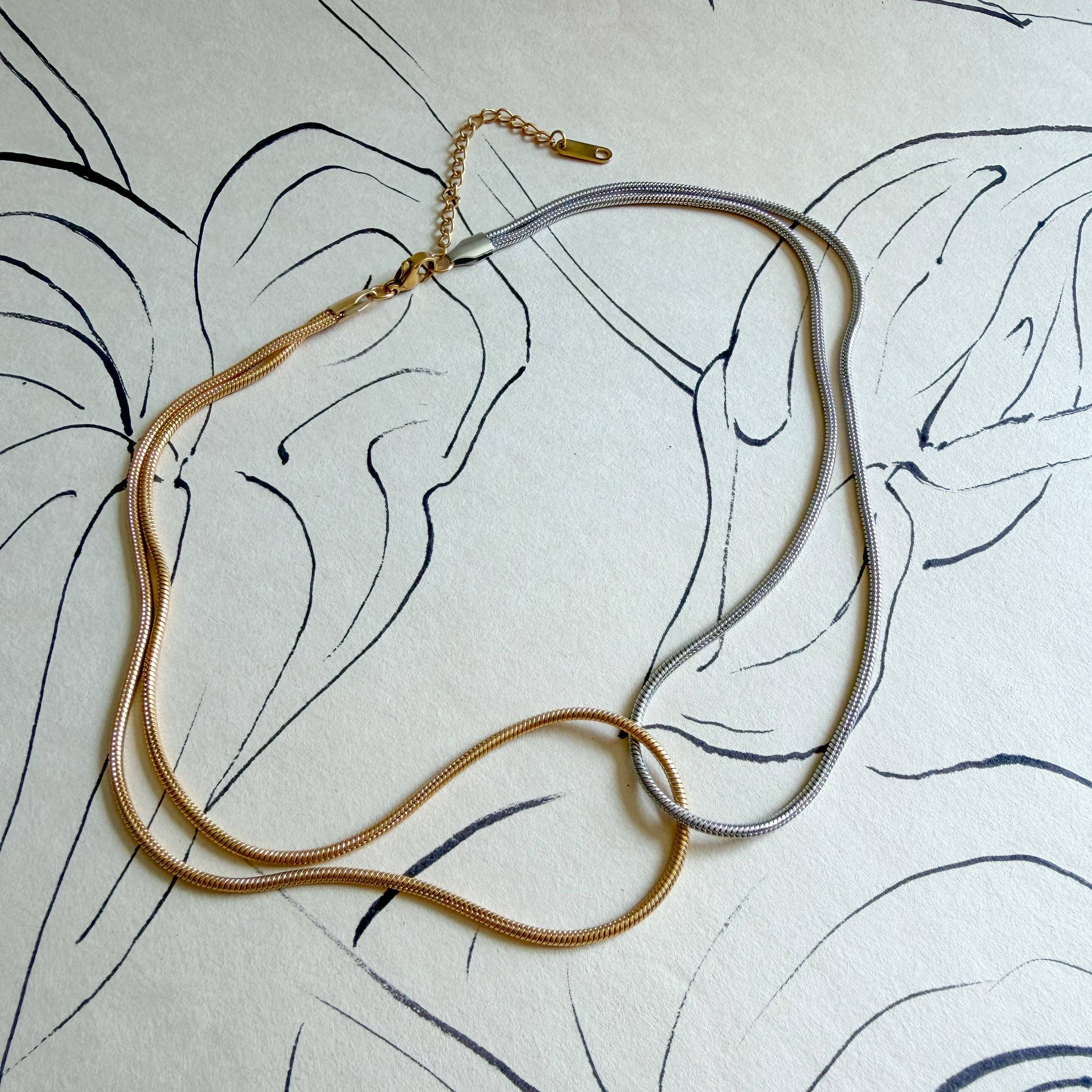 Two Tone Snake Chain