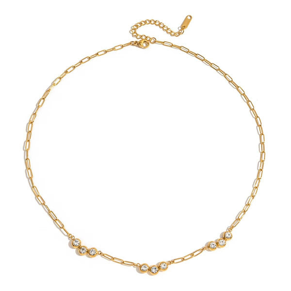 CZ Gold Layered Necklaces