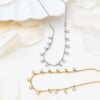 Round Stone Dangle Necklace