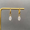 Marquise Huggie Earrings