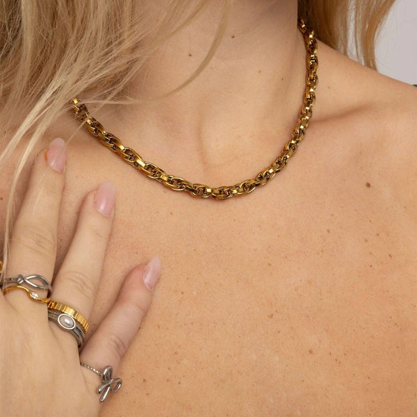 Stone Abstract Stacking Ring