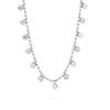 Round Stone Dangle Necklace