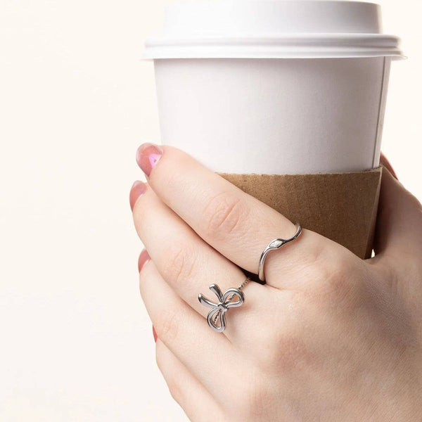 Stone Abstract Stacking Ring