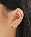 Teardrop Arc Hoop Earrings