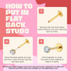 Flower Flat Back Studs