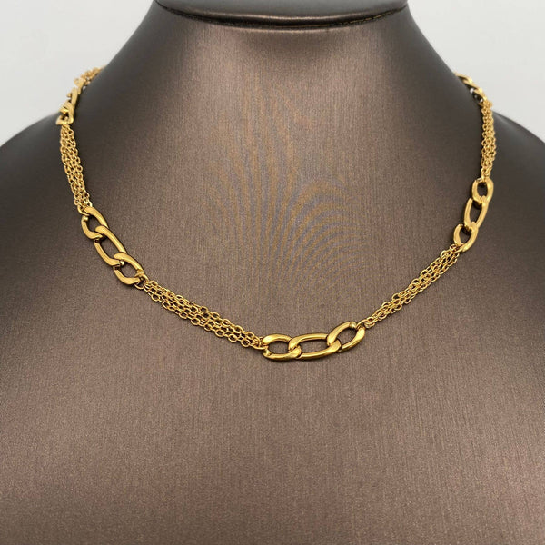 Two-tone Figaro Necklace