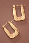 Sydney Square Hoop Earrings