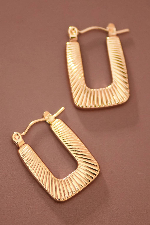 Sydney Square Hoop Earrings