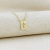 Cross Plate Necklace