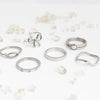 Stone Abstract Stacking Ring
