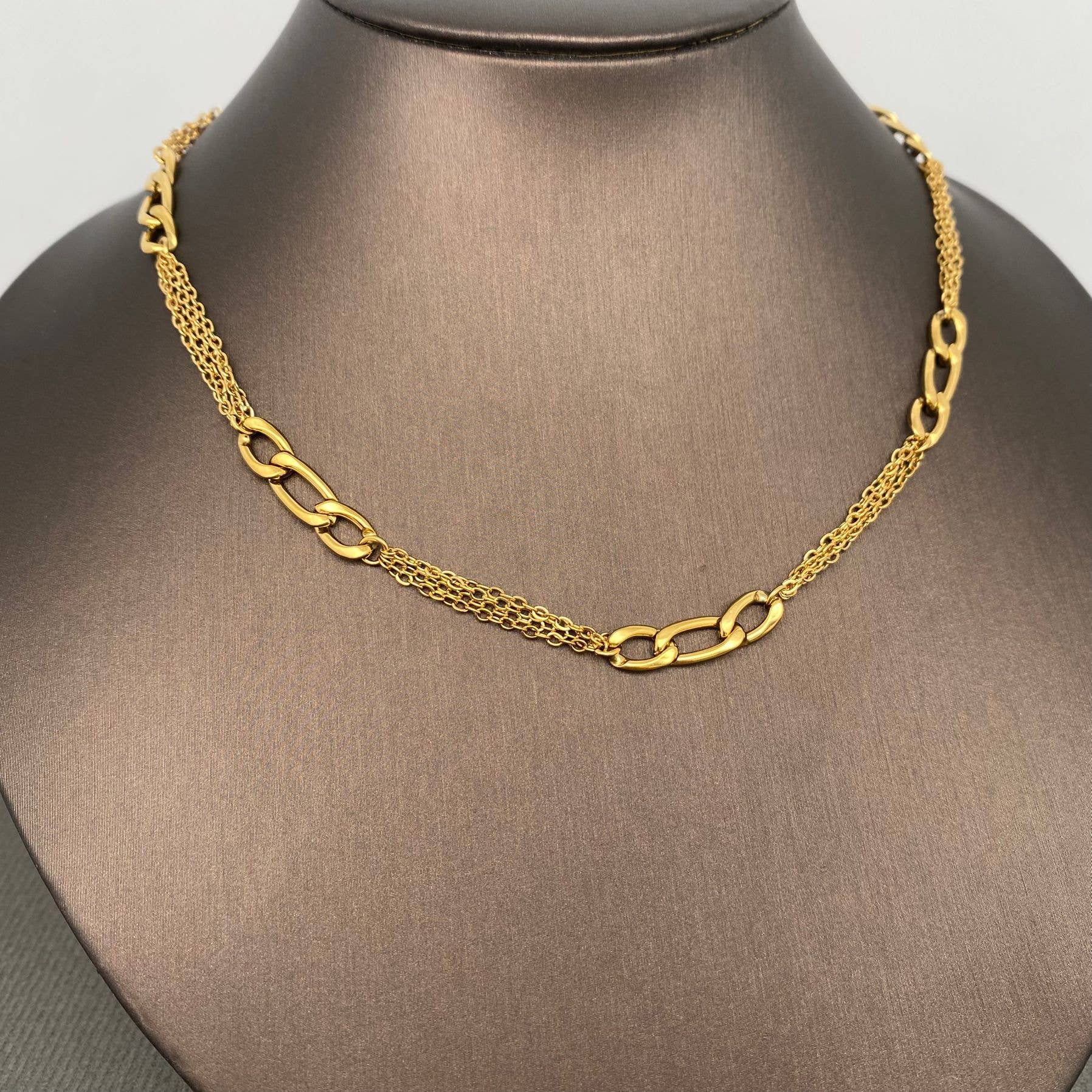 Two-tone Figaro Necklace