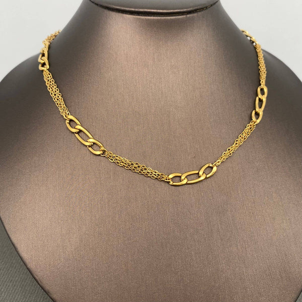 Two-tone Figaro Necklace
