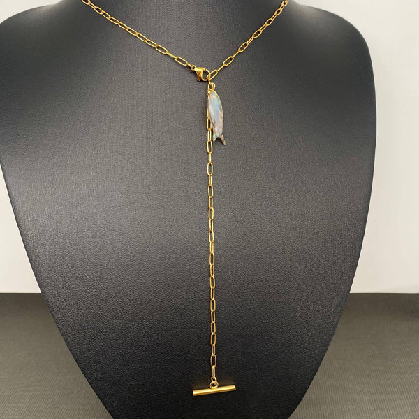Shell Fish Y Necklace